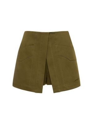 Pantalones cortos de algodón Msgm verde