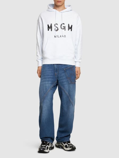 Kapüşonlu svetşört Msgm beyaz