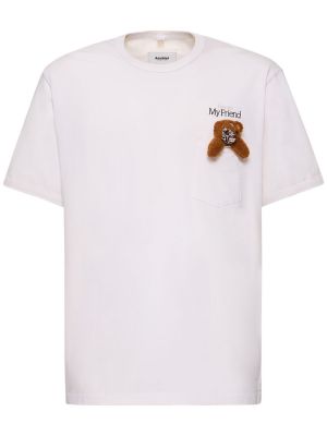 Camiseta de algodón Doublet blanco