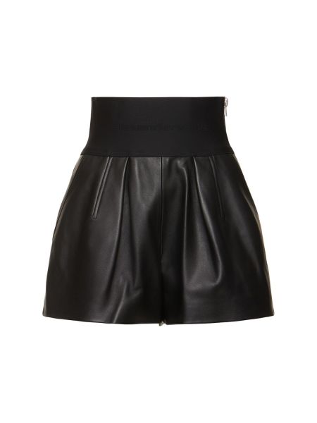 Skinn shorts Alexander Wang svart