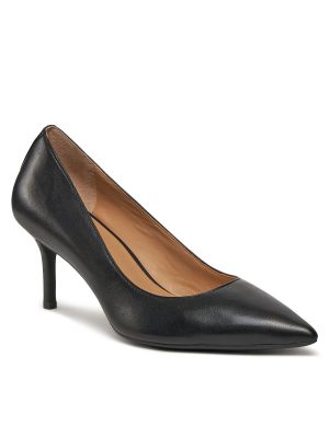 Nizki čevlji s peto z visoko peto Lauren Ralph Lauren črna