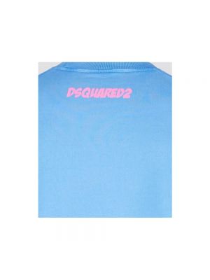Sudadera deportiva de tela jersey Dsquared2 azul
