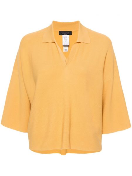 Megzta polo marškinėliai Fabiana Filippi oranžinė