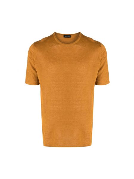 Strick t-shirt Roberto Collina orange