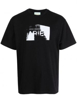 T-shirt aus baumwoll mit print Aries schwarz
