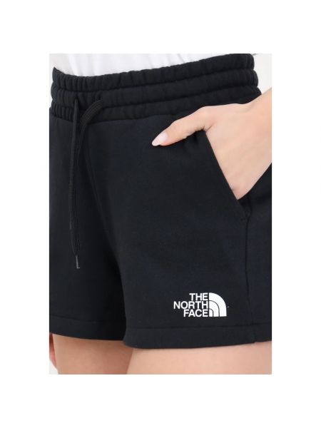 Pantalones cortos de algodón con apliques The North Face negro