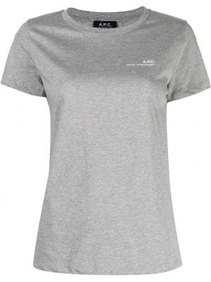 T-shirt mit rundem ausschnitt A.p.c. grau