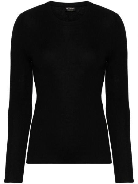 Sweter z kaszmiru Balenciaga czarny