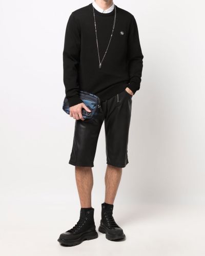 Pullover mit rundem ausschnitt Philipp Plein schwarz