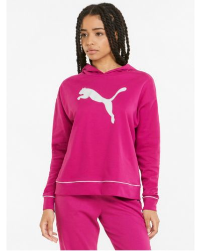 Mikina s kapucí Puma růžová