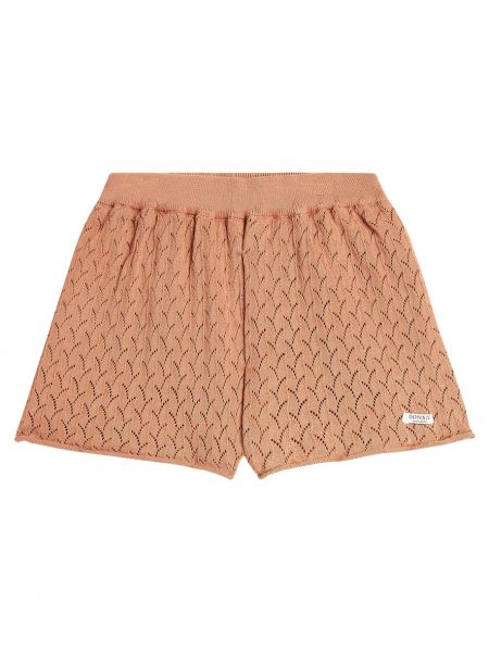 Bomuld shorts for piger Donsje brun