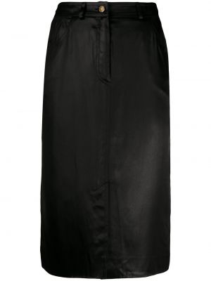 Шелковая карандаш юбка Christian Dior, черный