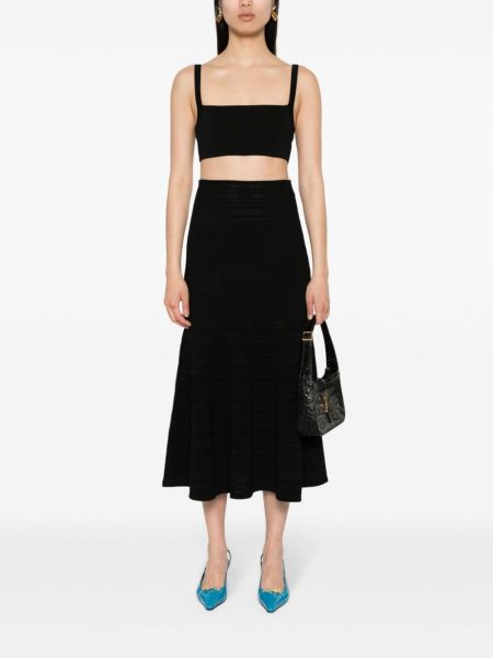 Midi sukně Victoria Beckham černé