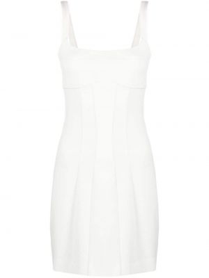 Коктейлна рокля от креп Rxquette бяло