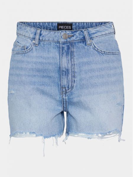 Priliehavé džínsy Pieces modrá