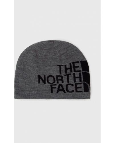 Dzianinowa czapka The North Face szara