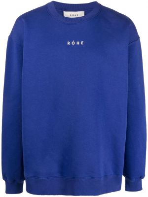 Sweatshirt mit print Róhe blau