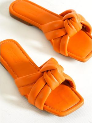 Žabky bez podpätku Capone Outfitters oranžová