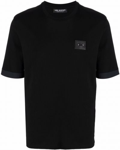 Camiseta con apliques Neil Barrett negro