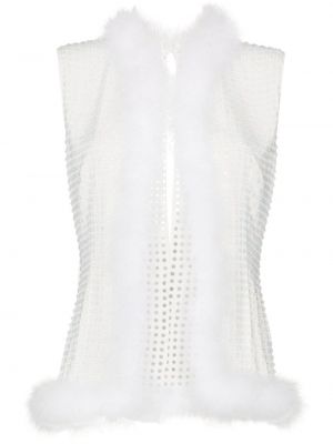 Veste à plumes à imprimé en cristal 16arlington blanc