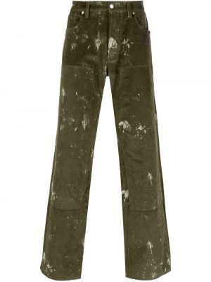 Pantaloni de catifea cord Misbhv verde