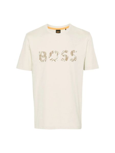 T-shirt aus baumwoll Hugo Boss beige