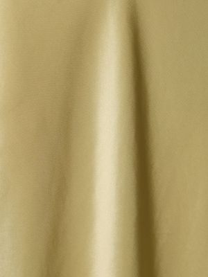 Saténová midi sukňa Nanushka žltá