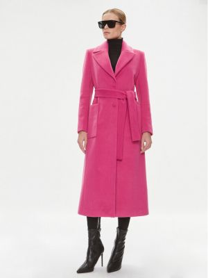 Priliehavý kabát Fracomina ružová