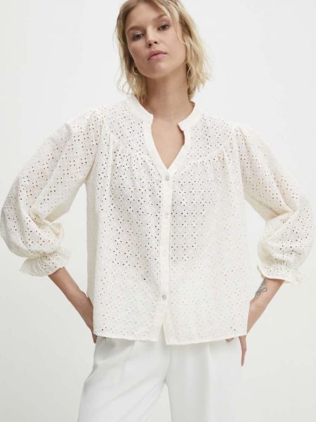 Памучна блуза Answear Lab бяло