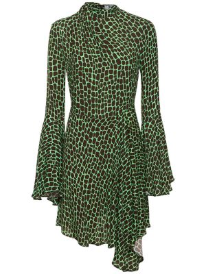 Mini vestido de viscosa Msgm verde
