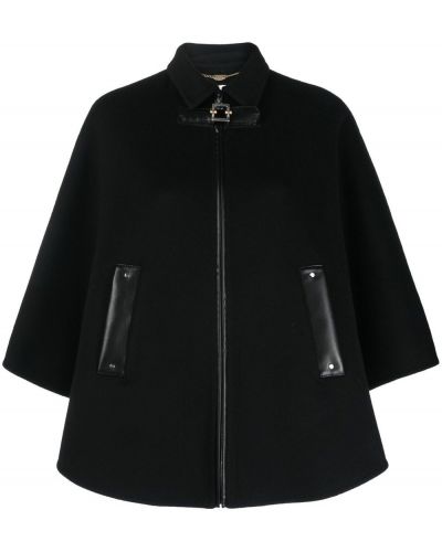 Παλτό κασμίρ με φερμουάρ Ports 1961 μαύρο