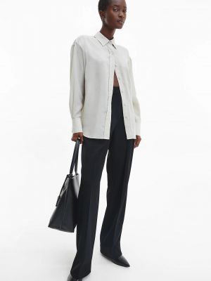 Сіра прозора сорочка вільного крою Calvin Klein