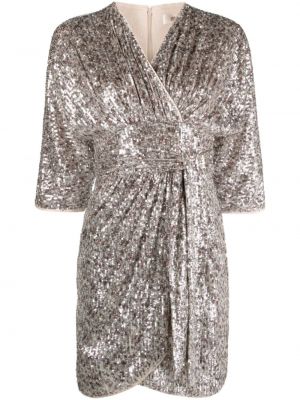 Mini haljina sa šljokicama s v-izrezom Dvf Diane Von Furstenberg