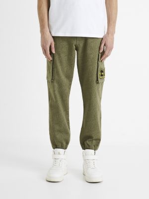 Kalhoty Celio zelené