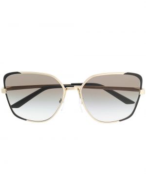 Okulary przeciwsłoneczne oversize Prada Eyewear czarne