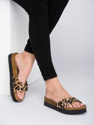 Domáce papuče s leopardím vzorom Fox Shoes