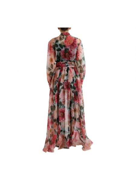 Abrigo de seda de gasa con estampado Dolce & Gabbana