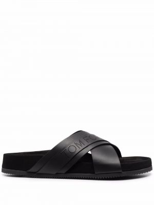 Lær flip-flops Tom Ford svart