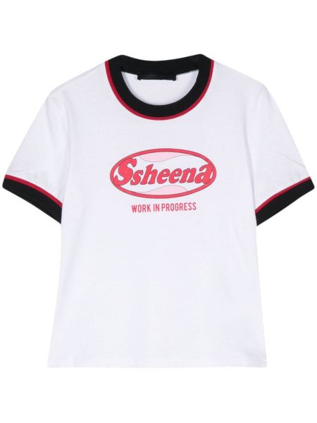 Bavlněné tričko s potiskem Ssheena