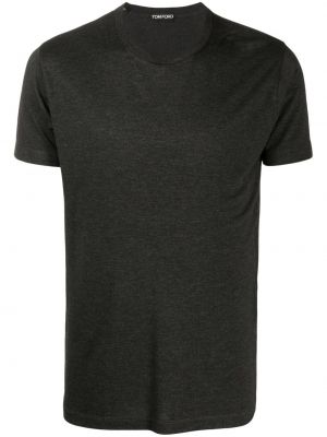 Camiseta de cuello redondo Tom Ford negro