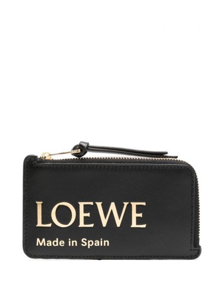 Kožená peňaženka s potlačou Loewe