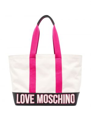 Geantă shopper cu broderie Love Moschino