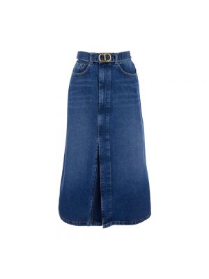 Spódnica jeansowa Twinset niebieska