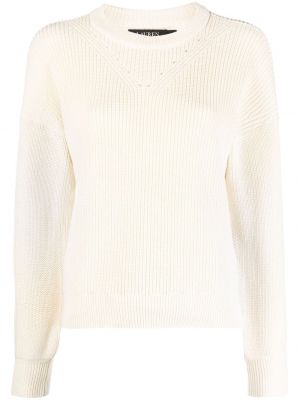 Džemperis ar apaļu kakla izgriezumu Lauren Ralph Lauren balts