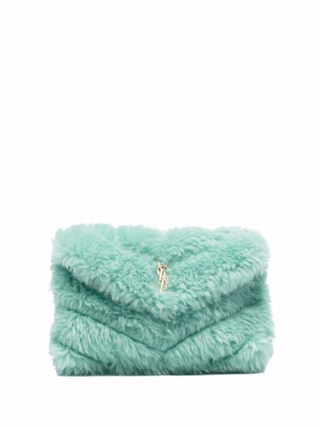 Clutch torbica Saint Laurent zelena