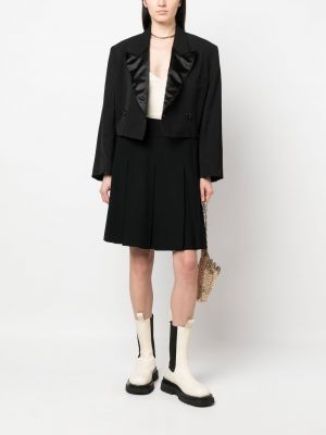 Jupe longue plissé Chanel Pre-owned noir