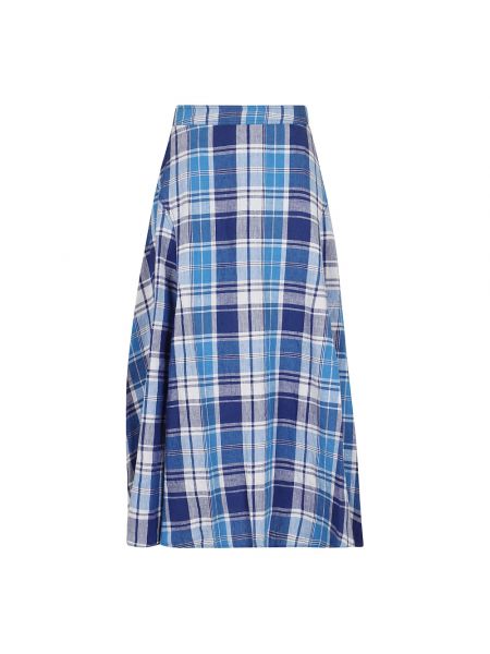 Długa spódnica Ralph Lauren niebieska