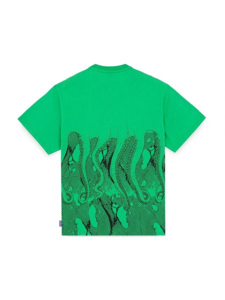 Koszulka bawełniana z siateczką Octopus zielona