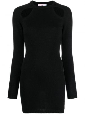 Pletené šaty Chiara Ferragni černé