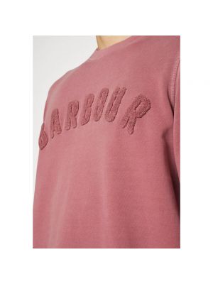 Bluza dresowa Barbour różowa